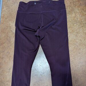 Burgundy athleta leggings size medium